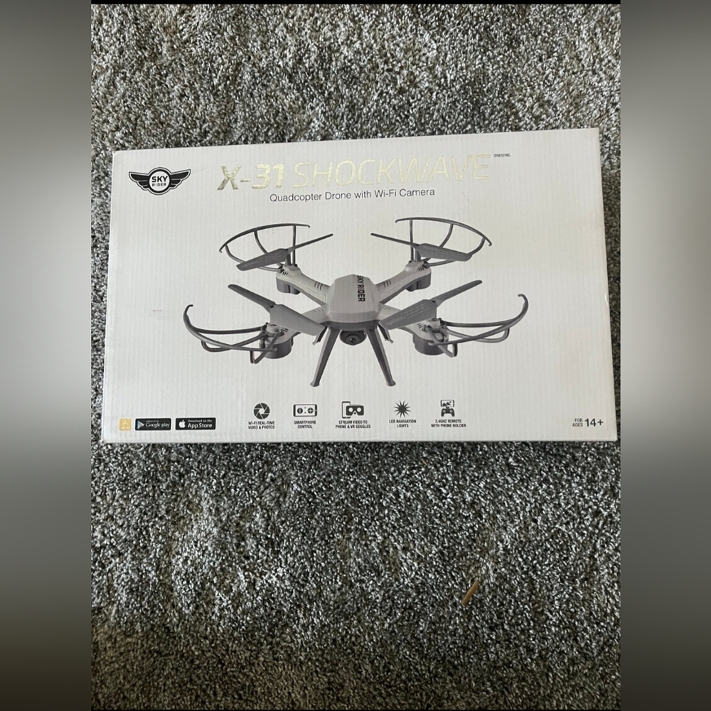 X-31 Shockwave Quadcopter drone with wi-fi camera